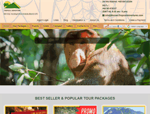 Tablet Screenshot of borneotropicaladventures.com